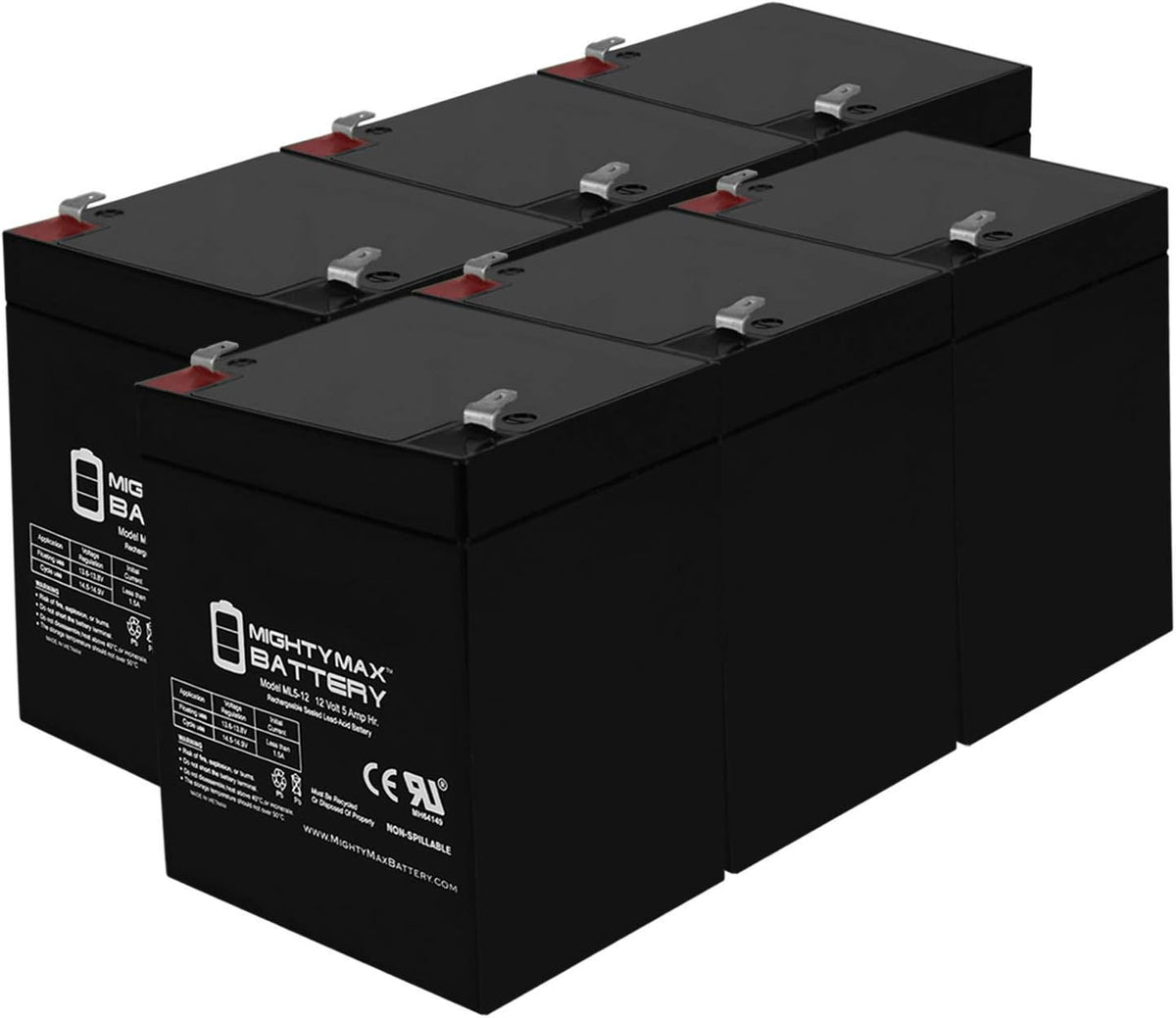 12 Volt 5 AH SLA Battery Pack of 6 A55047
