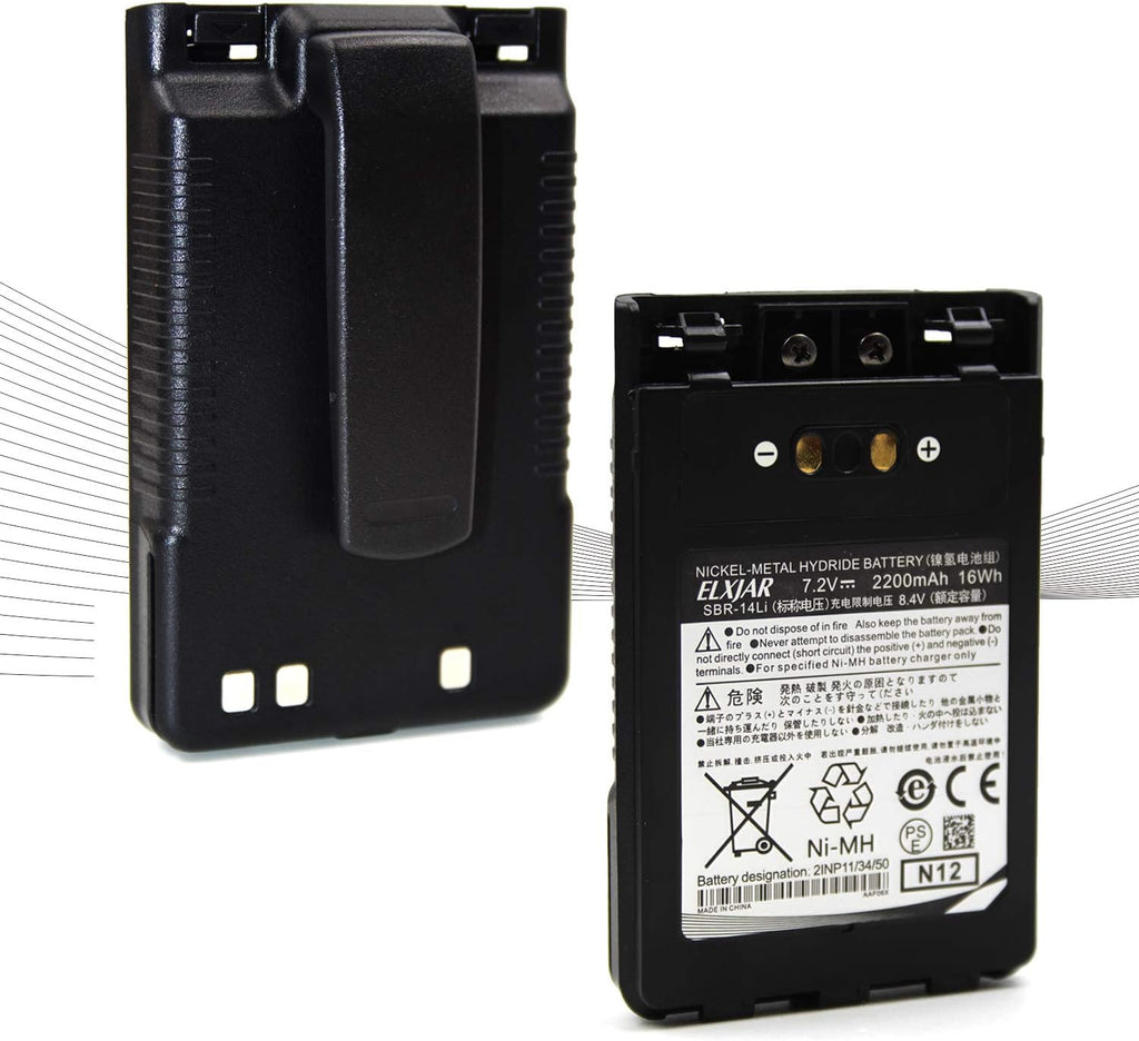 (2-Pack) 7.2V SBR-14Li Replacement Battery Pack of 2 J599