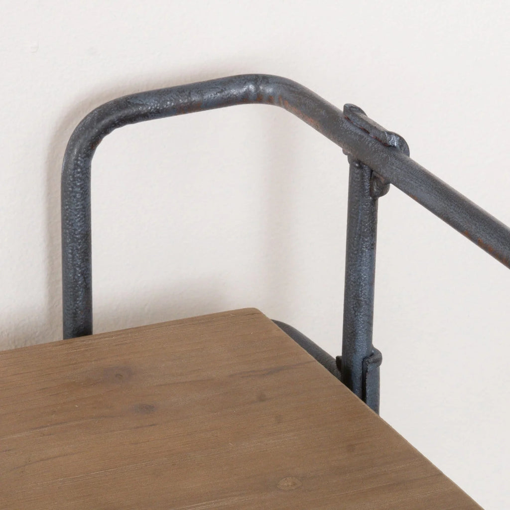 Antique Iron and Wood Bookcase K70191