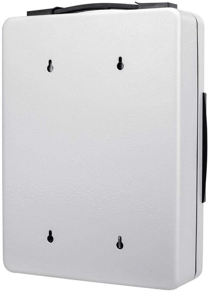 Key Lock Portable Key Cabinet Lock Box Grey M716156