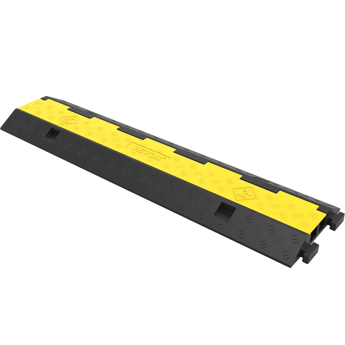 4PCS 2-Cable Rubber Speed Bump Cable Protector Ramp L160