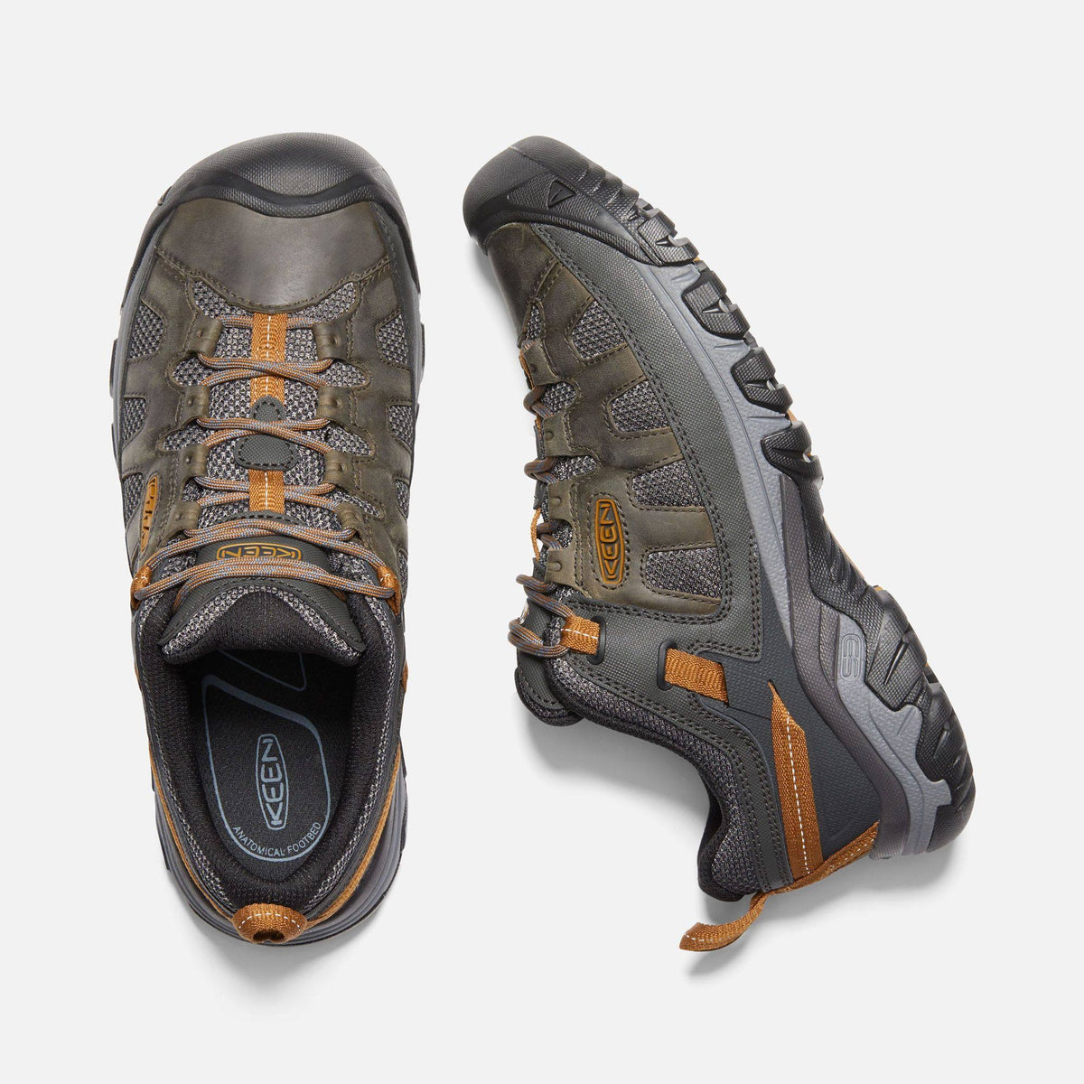 Keen Targhee Vent 8.5 Raven/Bronze Brown Hiking Shoes P399