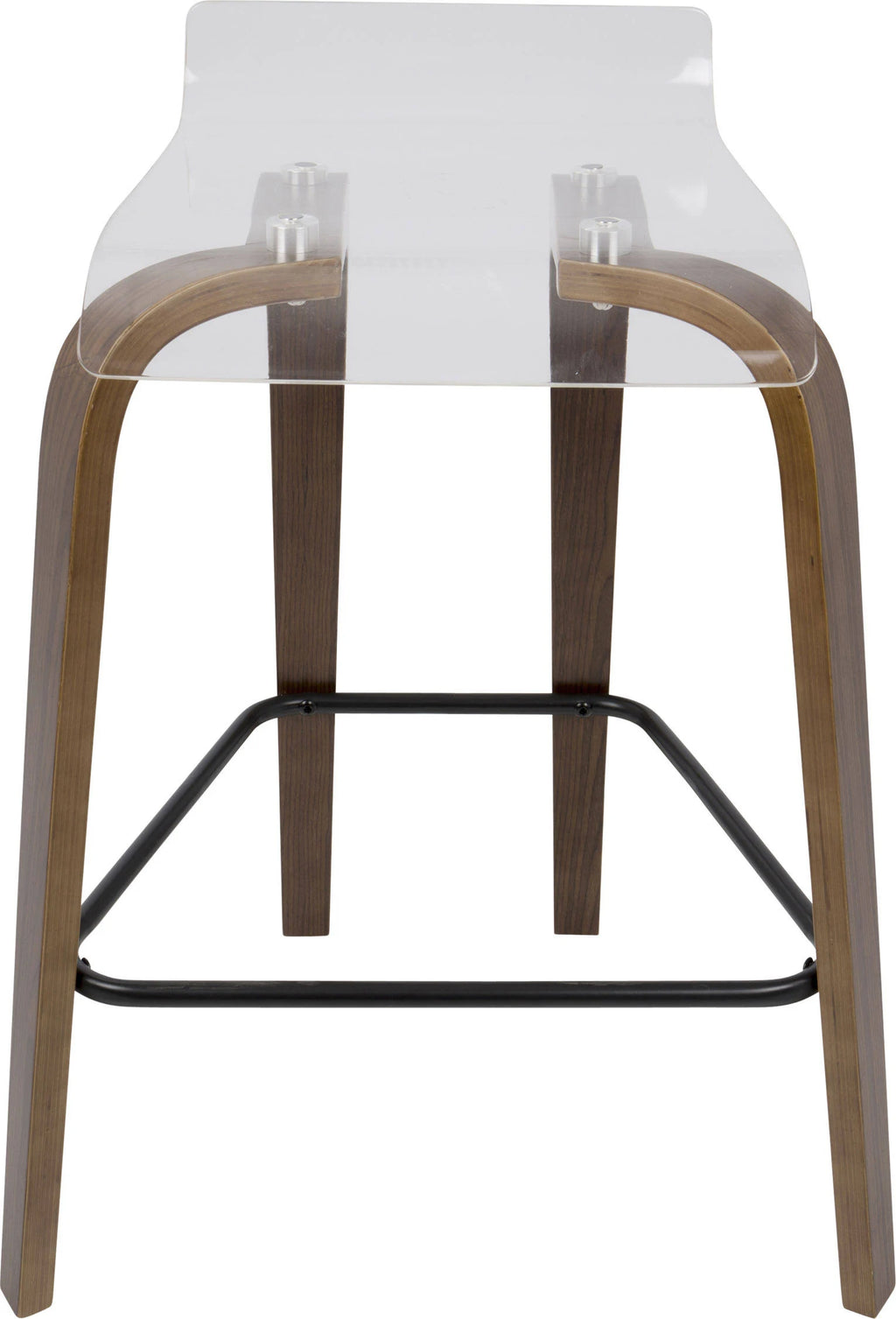 Clear Walnut Counter Stool V1016