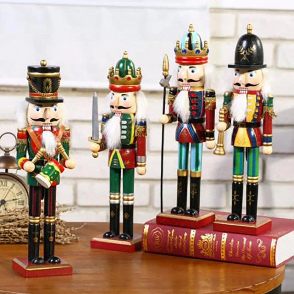 12/14/15inch Wooden Nutcracker Soldier Christmas Decoration H170