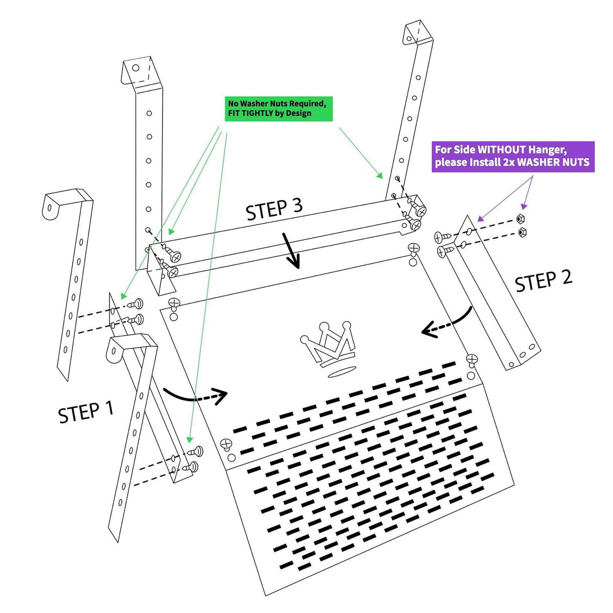Extra Large Wide Hanging Turtle Basking Platform 17x16 Aquatic Reptile Ramp Dock with Foot Grips N858549