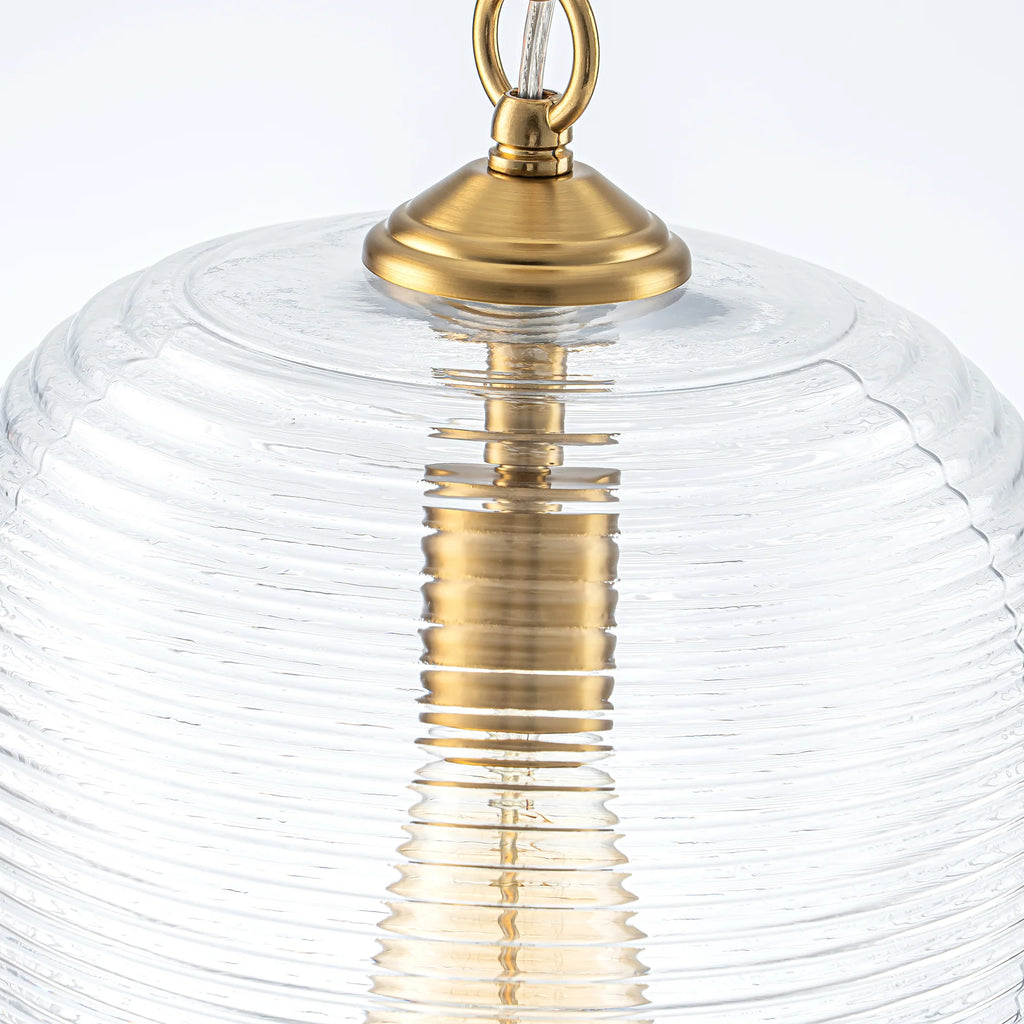 1-Light Dimmable Glass Farmhouse Pendant Z554