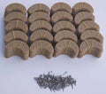 100 Pairs Natural Shoe Repair Heel Savers Plastic Toe Plates Taps K171344