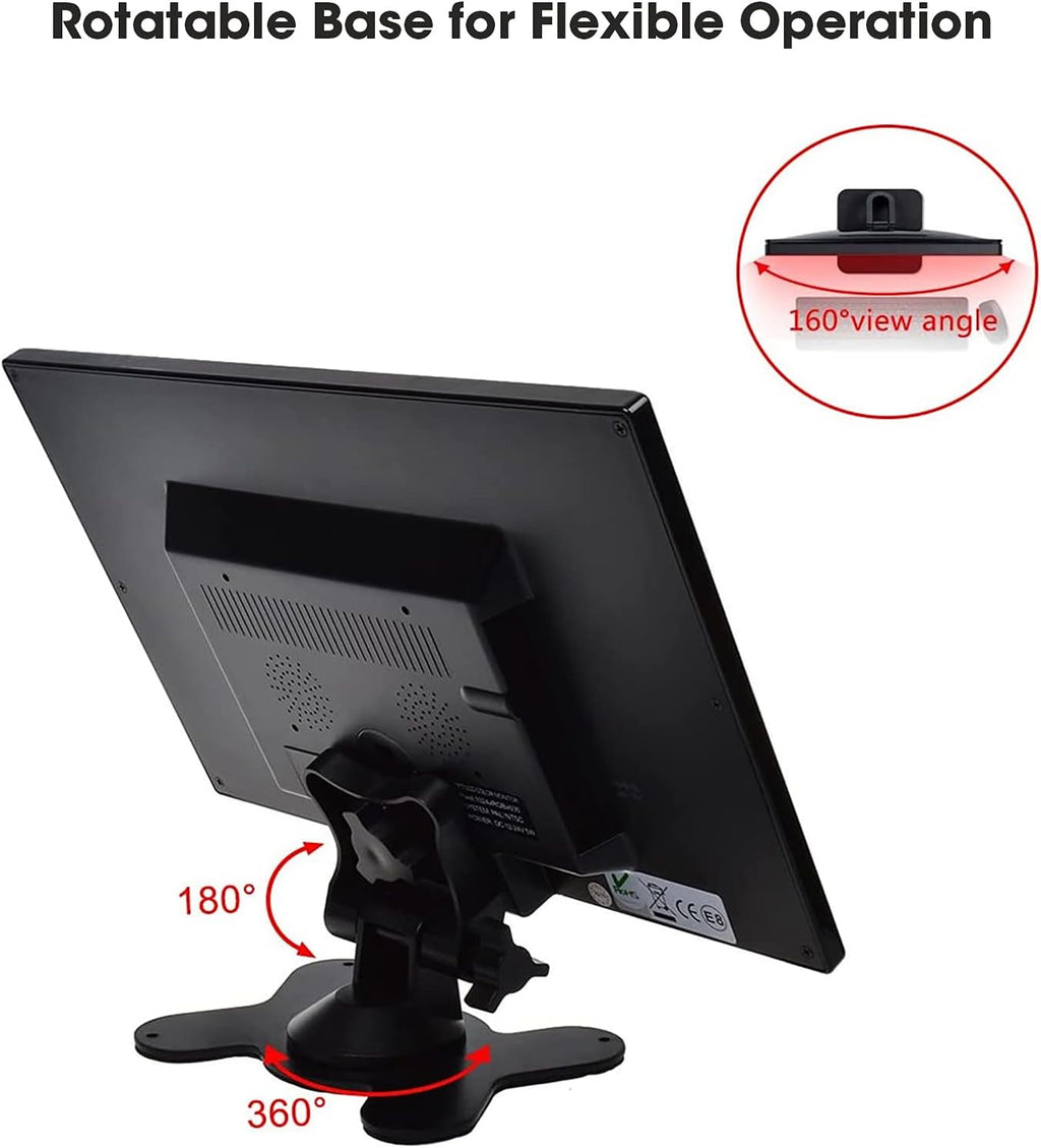 10.1 Inch LED Security Monitor with Remote Control Pack of 2 F9116