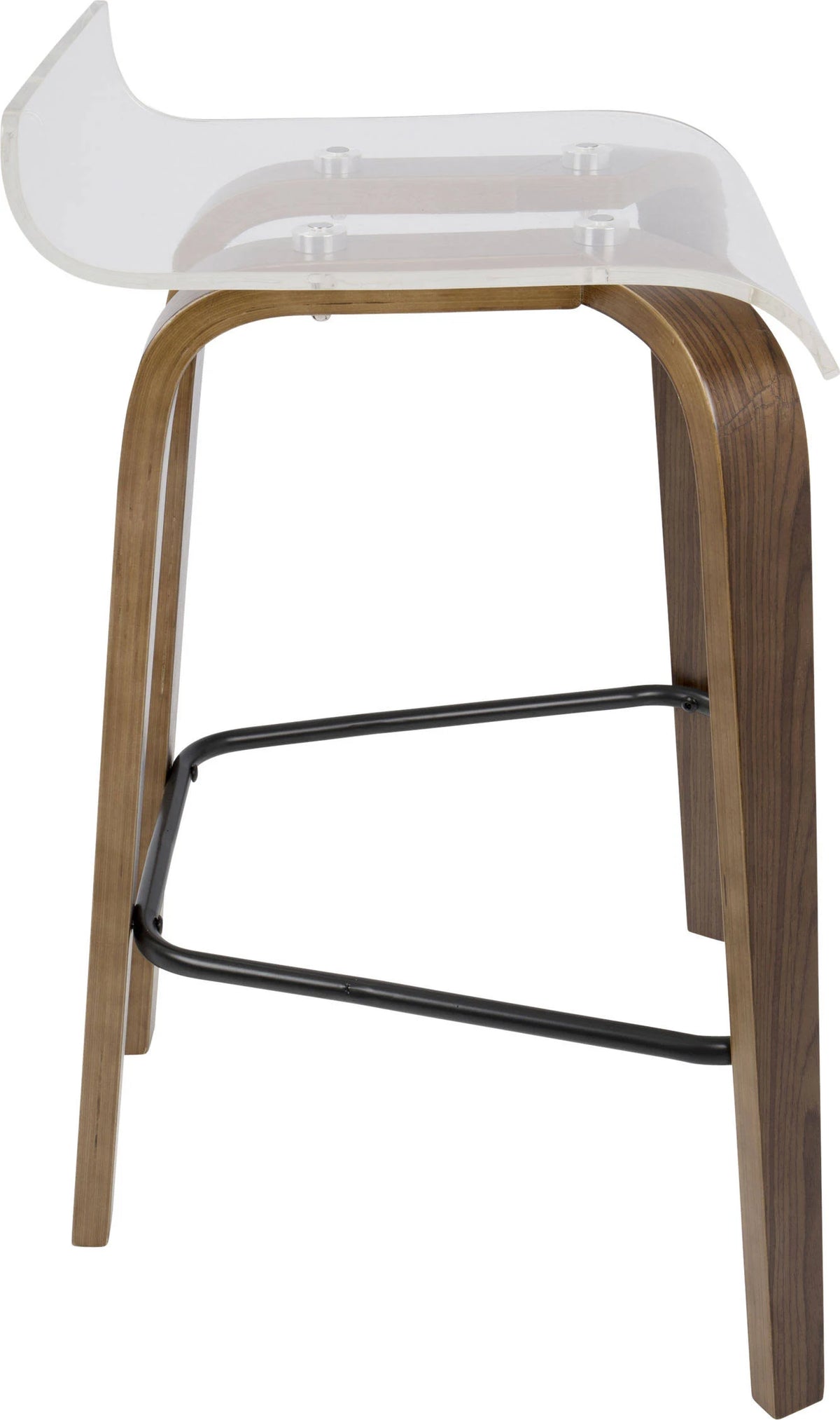Clear Walnut Counter Stool V1016