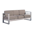 Aluminum Patio Sofa with Cushions D607