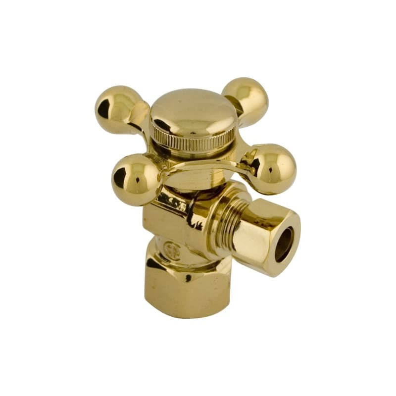Polished Brass Decorative Quarter-Turn Angle Stop M79655