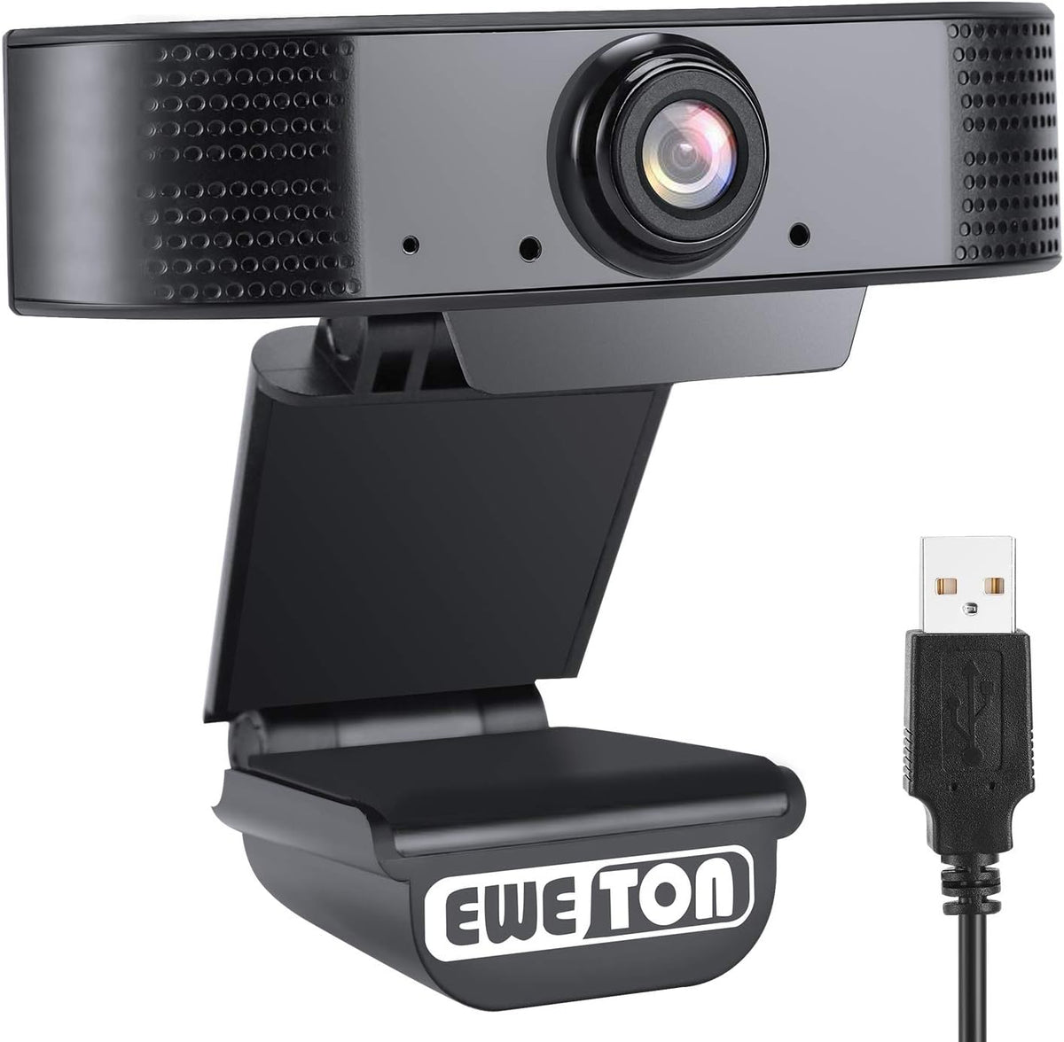 1080P Webcam with Microphone, USB 2.0 Computer Web Camera (Black) U975419