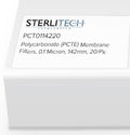 0.10um Polycarbonate Membrane Filters 142mm, 20/pk J107