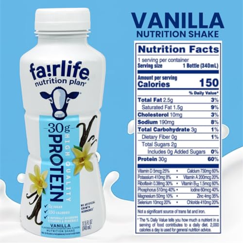 10 Pack Chocolate Vanilla Strawberry Protein Shake K283