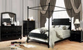 Black Metal Queen Bedroom Set 6pcs D9517