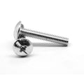 10-24 x 4 inch Coarse Thread Machine Screw Combo Truss Head Low Carbon Steel Zinc Plated Pk 1200 V745