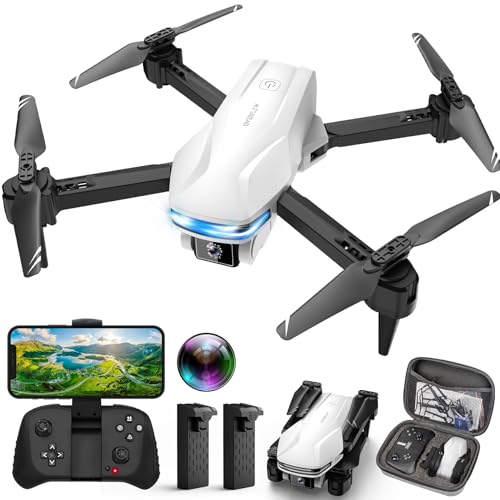 1080P HD Foldable Drone with Carrying Case Grey B6097