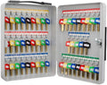 Key Lock Portable Key Cabinet Lock Box Grey M716156