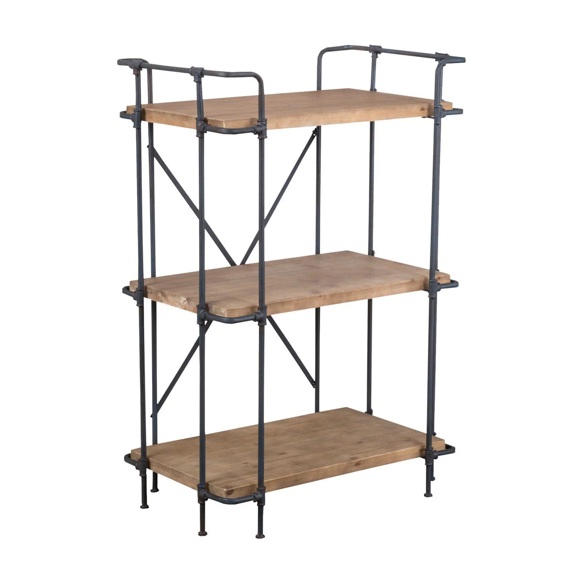 Antique Iron and Wood Bookcase K70191