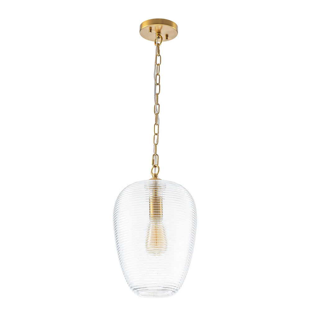 1-Light Dimmable Glass Farmhouse Pendant Z554