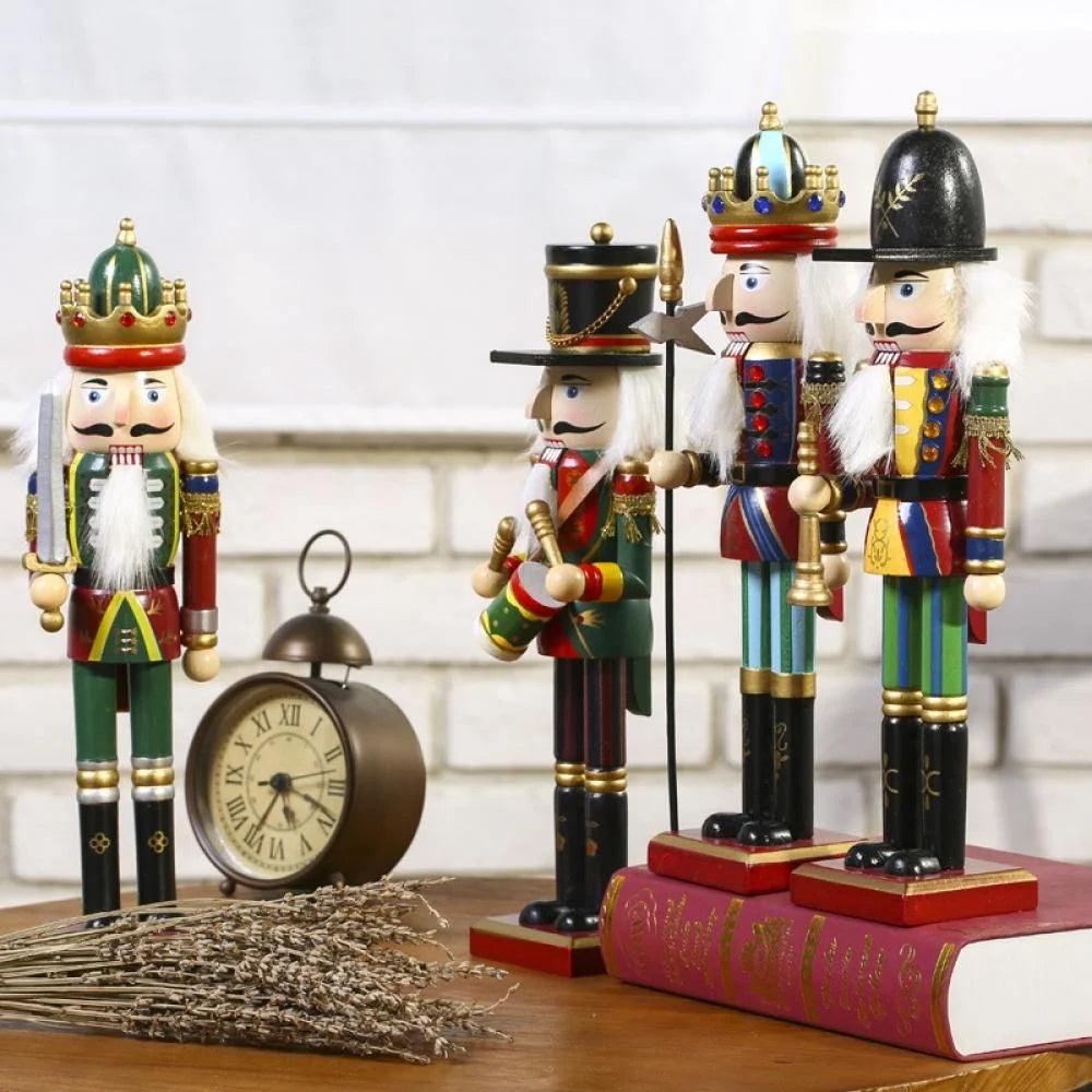 12/14/15inch Wooden Nutcracker Soldier Christmas Decoration H170