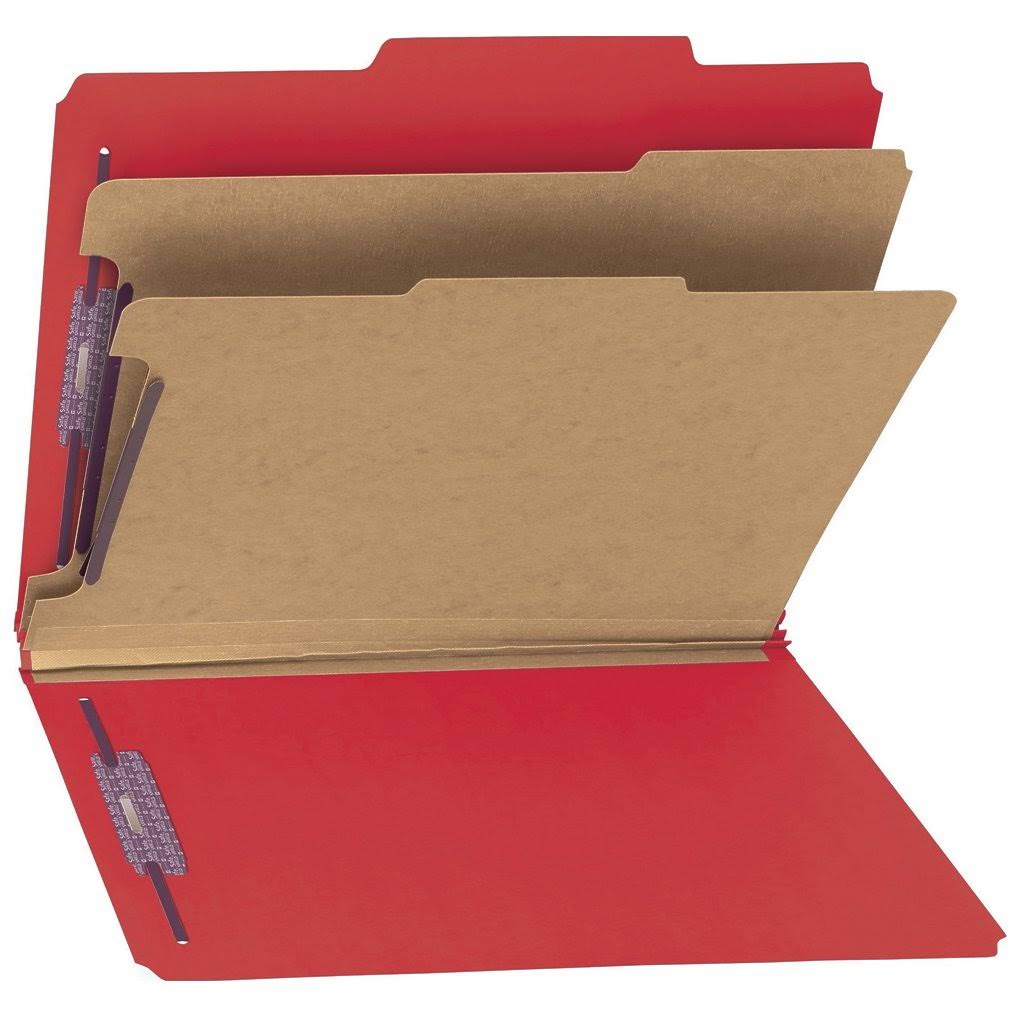 Bright Red 2x22 Expansion Classification File Folder B496