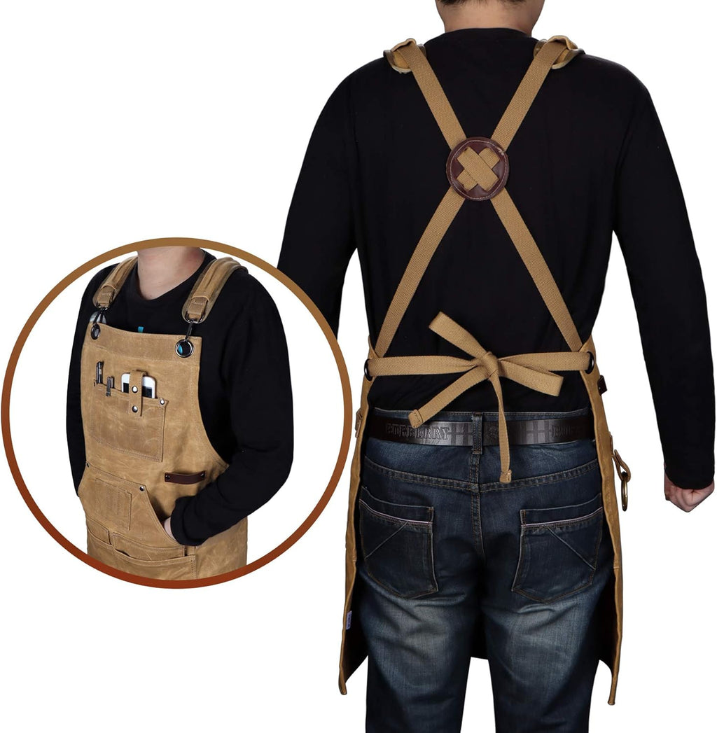 Heavy Duty Waxed Canvas Protective Apron C5402