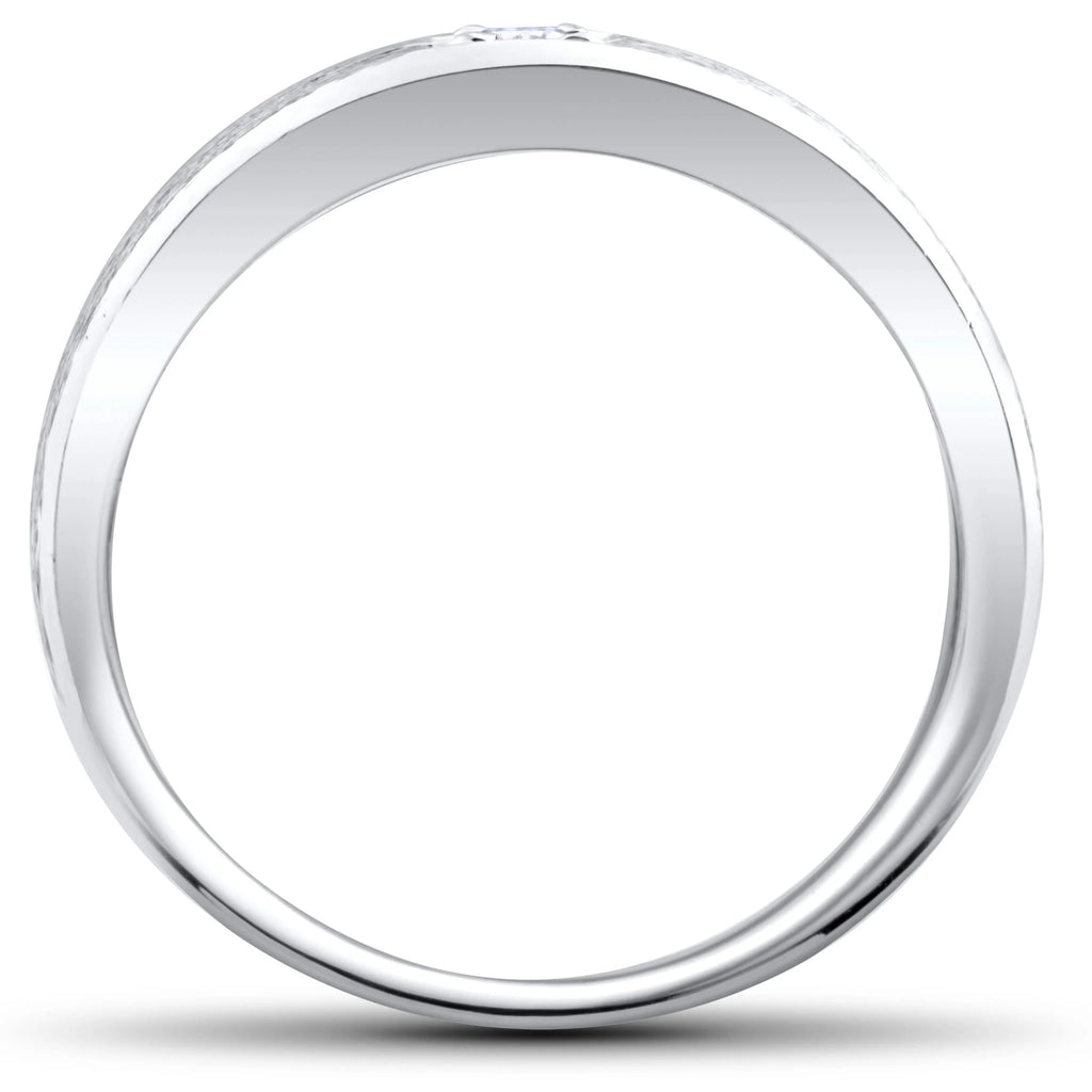 White Gold Solitaire Diamond Wedding Ring D8940