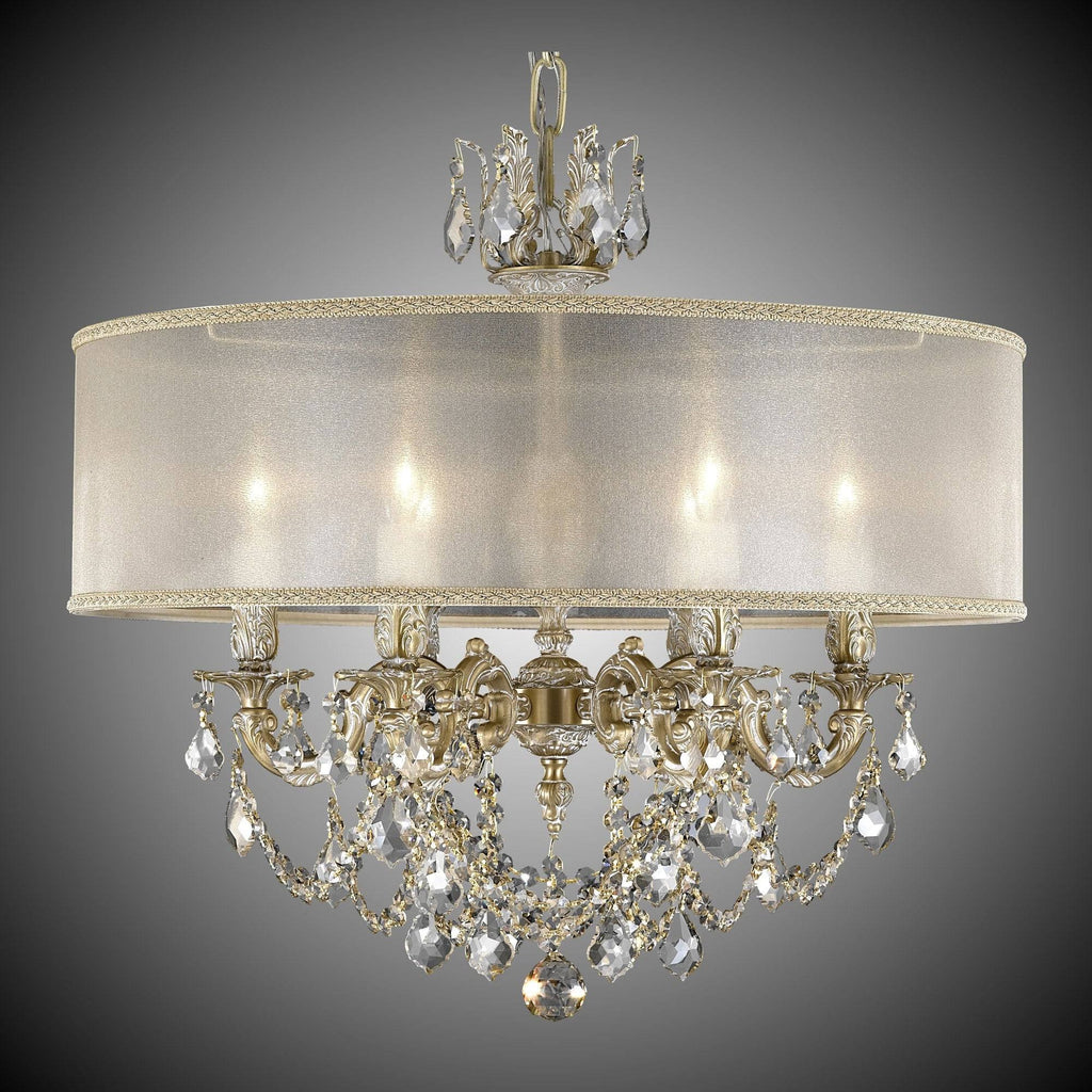 Antique Black Glossy Five Light Flush Mount A969903
