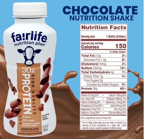 10 Pack Chocolate Vanilla Strawberry Protein Shake K283
