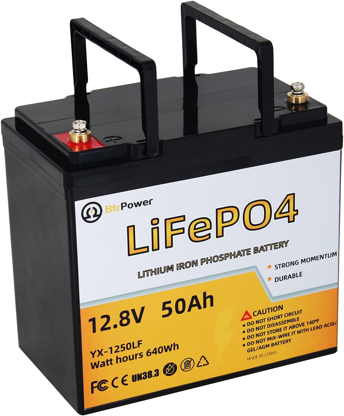 12V 200Ah LiFePO4 Deep Cycle Lithium Battery P921807