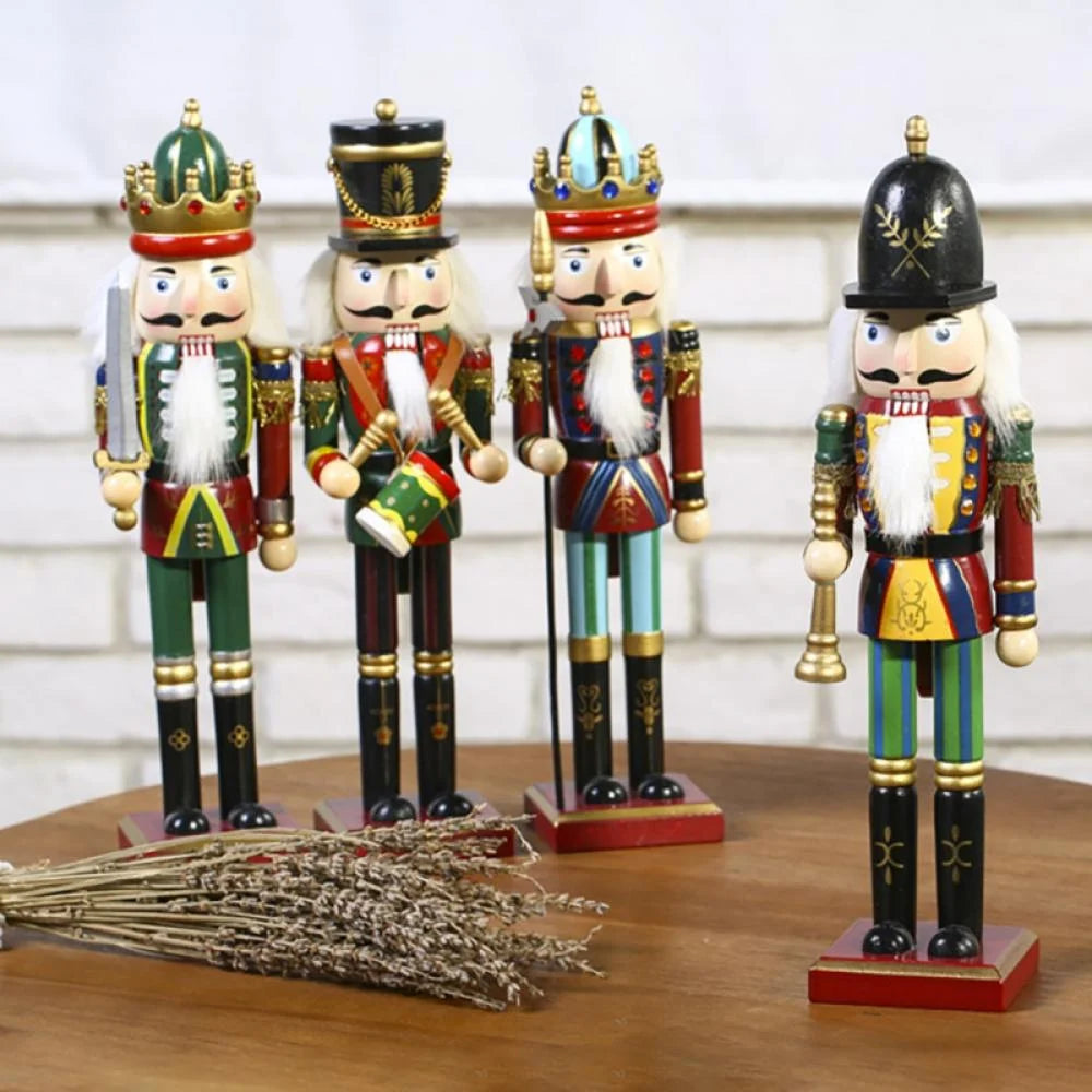 12/14/15inch Wooden Nutcracker Soldier Christmas Decoration H170