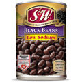 12 Pack Low Sodium Canned Black Beans, 15 Ounce Can J4149