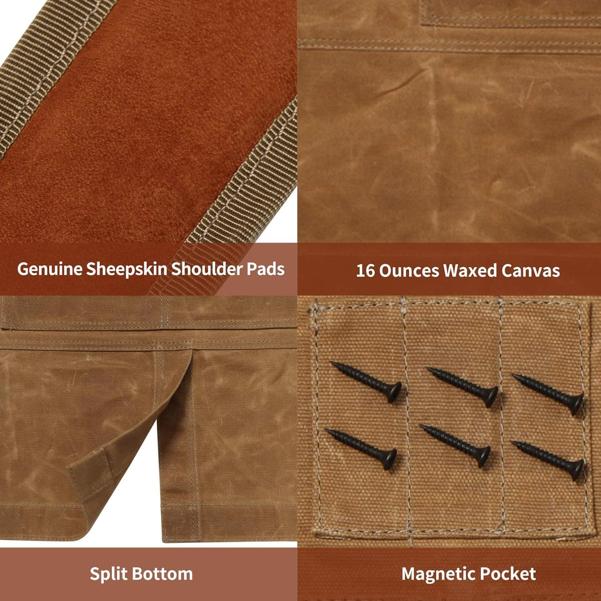Heavy Duty Waxed Canvas Protective Apron C5402
