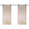 Knotty Pine Barn Door with Installation Hardware C475