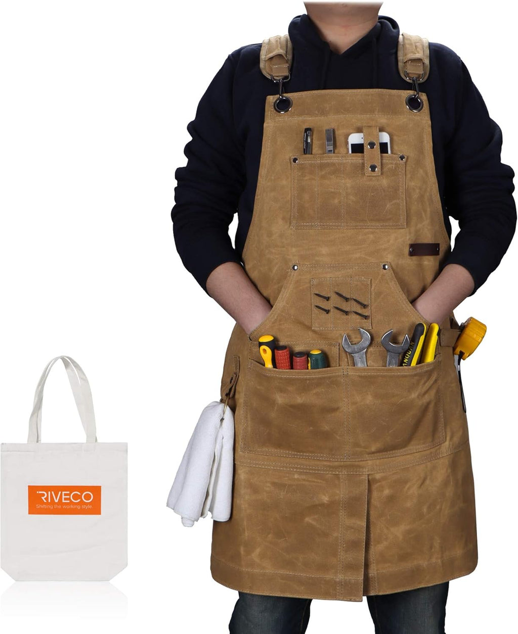 Heavy Duty Waxed Canvas Protective Apron C5402
