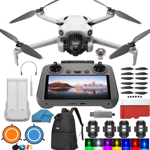 DJI Mini 4 Pro Drone with Screen Remote Control Bundle Kit W32724
