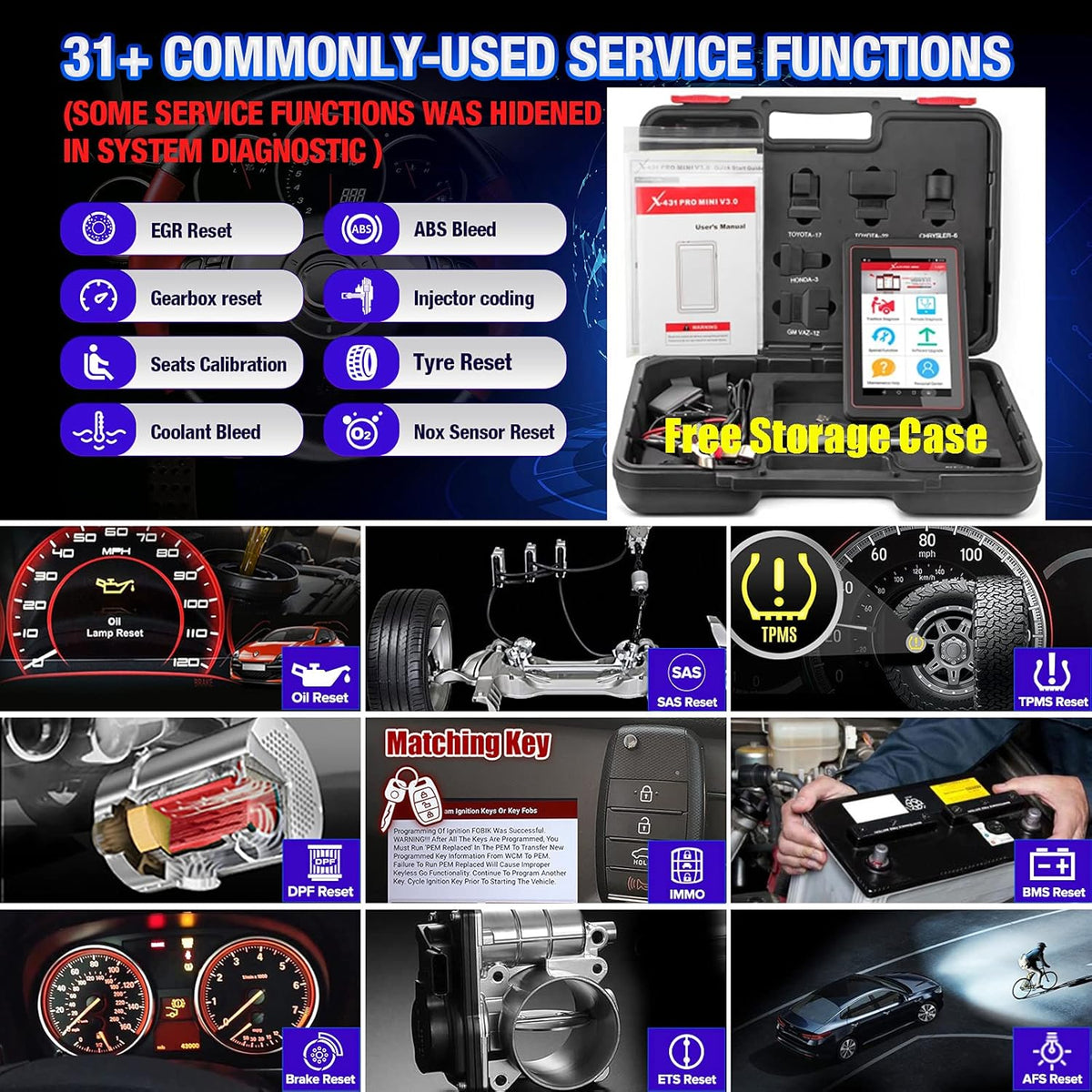 2022 Bidirectional Scan Tool Full System Automotive Diagnostic Scanner W667