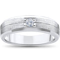 White Gold Solitaire Diamond Wedding Ring D8940