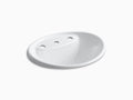 White Drop in Bathroom Sink Y447731