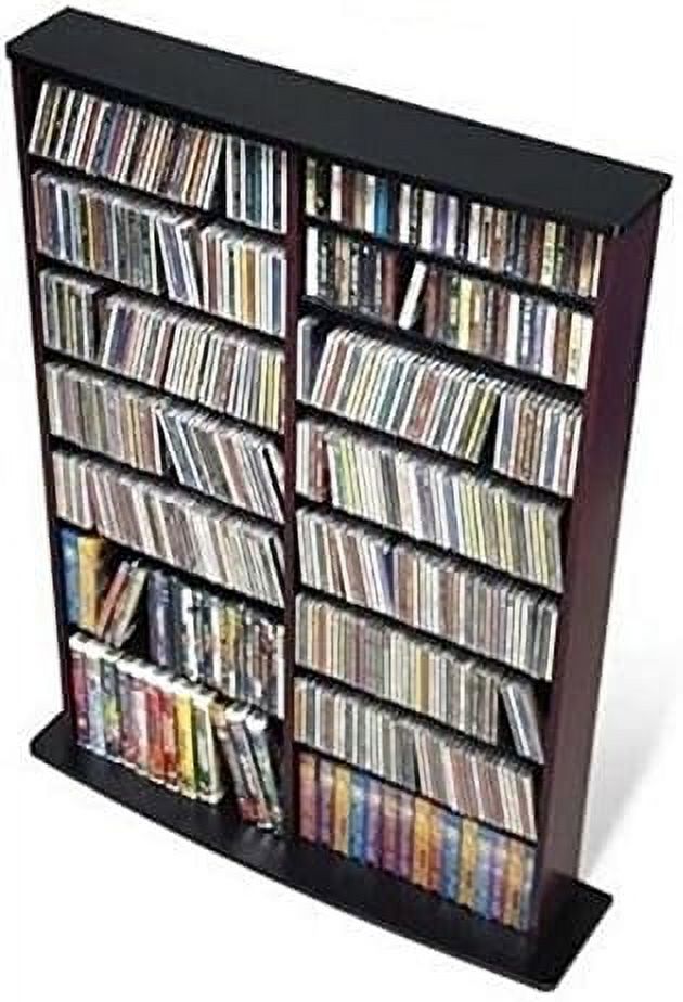 Black Double CD DVD Wall Media Rack U71598