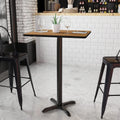 24'' X 30'' Rectangular Walnut Laminate Table Top With Bar Height Table Base N21968