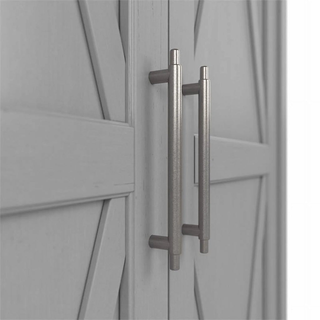 Tall Storage Cabinet with Doors in Gray E803