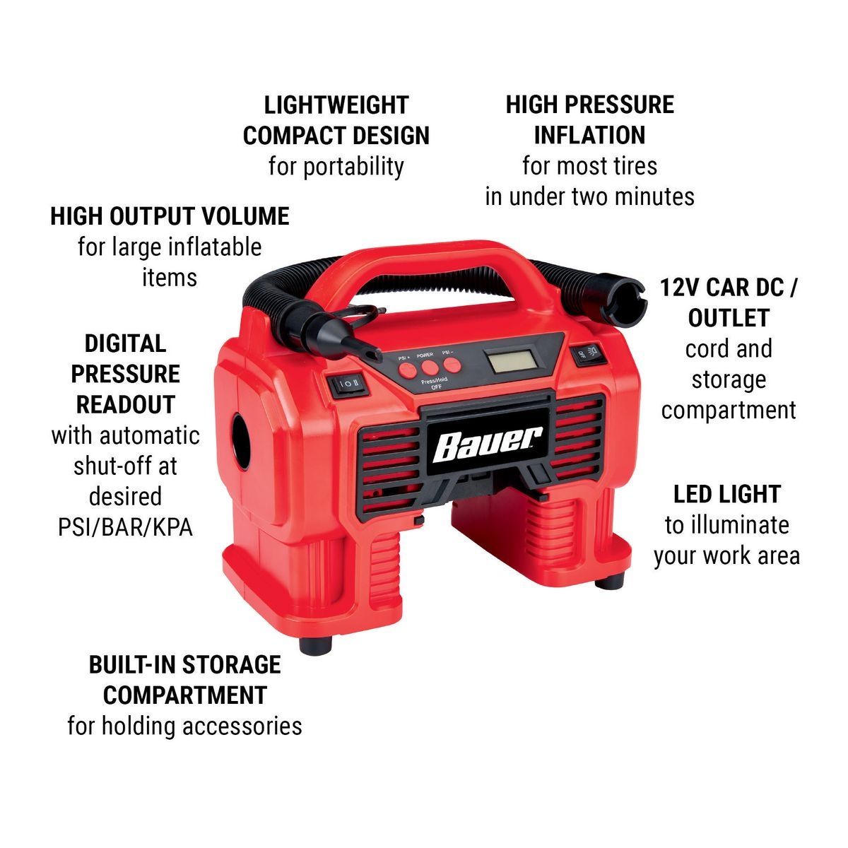 20V Cordless 0-160 PSI Inflator/Deflator M932945
