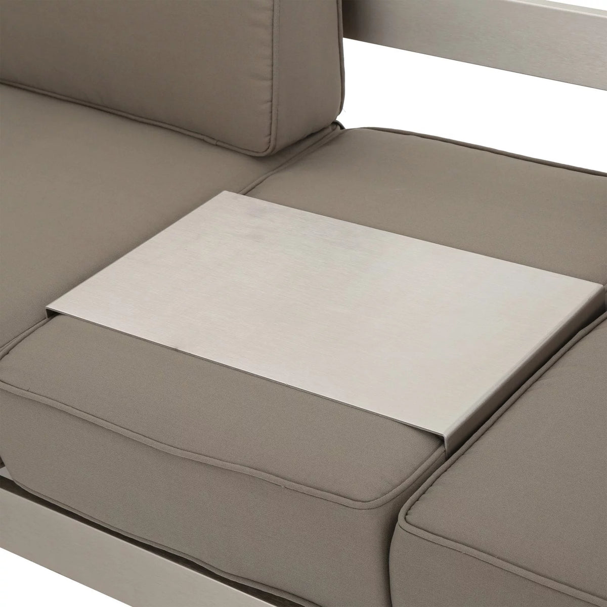 Aluminum Patio Sofa with Cushions D607
