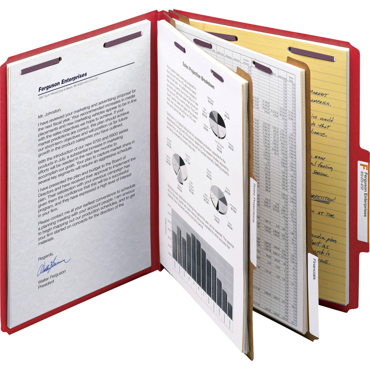 Bright Red 2x22 Expansion Classification File Folder B496