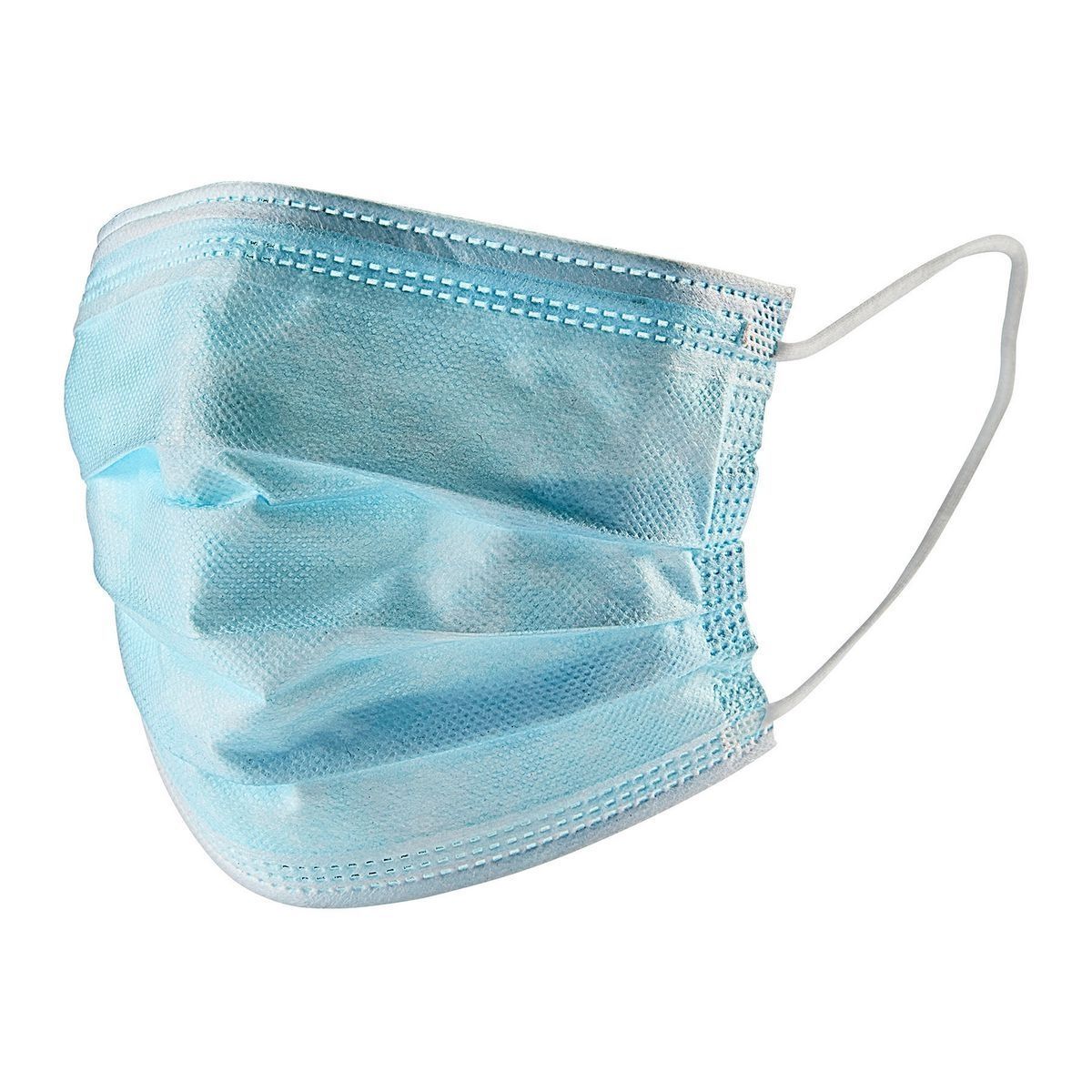 3-Ply Disposable Face Masks, 10 Pack, Blue P716