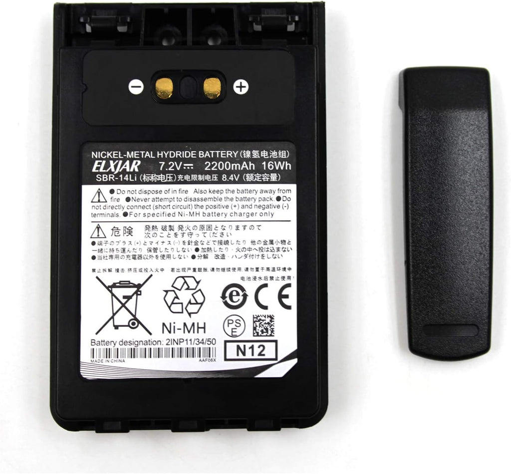 (2-Pack) 7.2V SBR-14Li Replacement Battery Pack of 2 J599