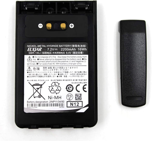 (2-Pack) 7.2V SBR-14Li Replacement Battery Pack of 2 J599