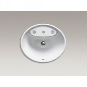 White Drop in Bathroom Sink Y447731